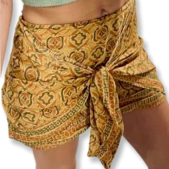 Free People Imogen Sarong Mini Skirt NWT Size 4 - Picture 8 of 9